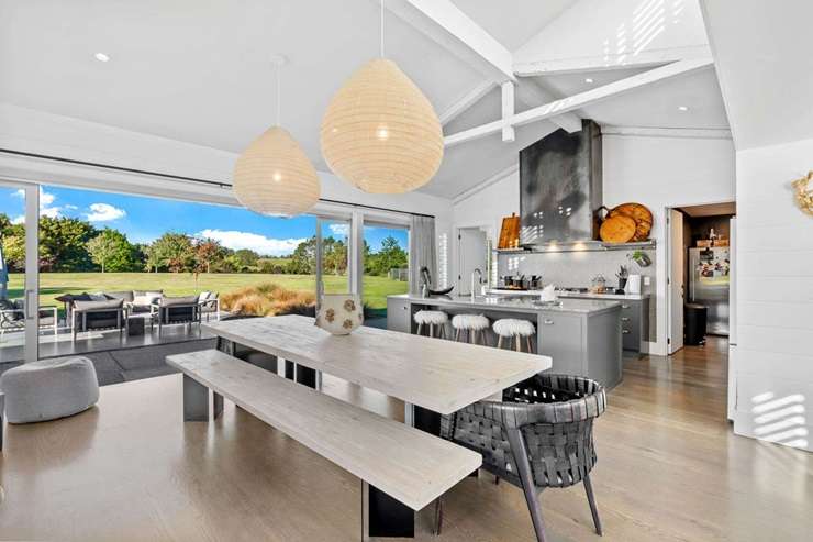 Designed by Leuschke Architects, this new-build on Coatesville-Riverhead Highway, in Auckland's Coatesville, was snapped up in June. Photo / Supplied