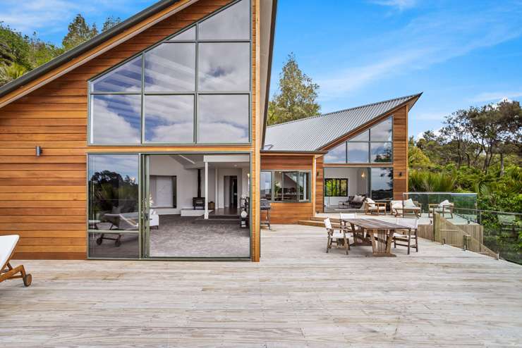 The stylish house on Wairere Road in Waitakere, Auckland, has a CV of <img.725m. Photo / Supplied