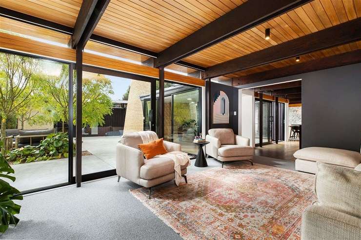 The three-bedroom, two-bathroom home at 35a Westburn Terrace, in Ilam, is to be auctioned next month. Photo / Supplied