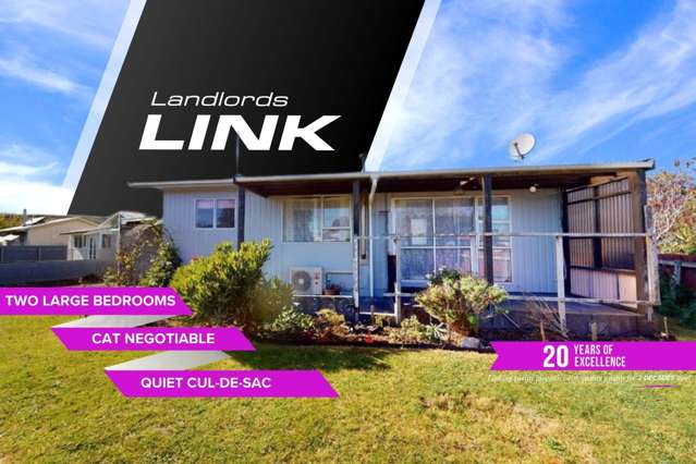 Whanganui East - 2 Bedrooms.