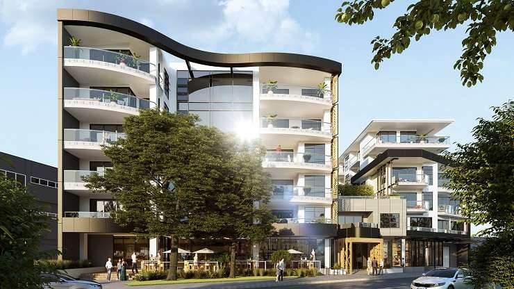 An apartment development on Manukau Road, in Epsom, was put up for mortgagee sale after building came to a halt. Photo / Supplied