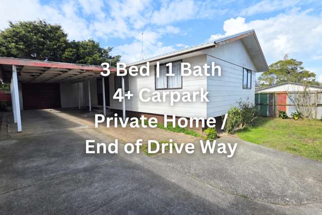 Large 3 bed family home garage and 3 parks