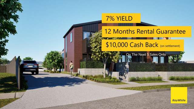 7% YIELD - $10,000 CASH BACK - 12 Month Rental Guarantee