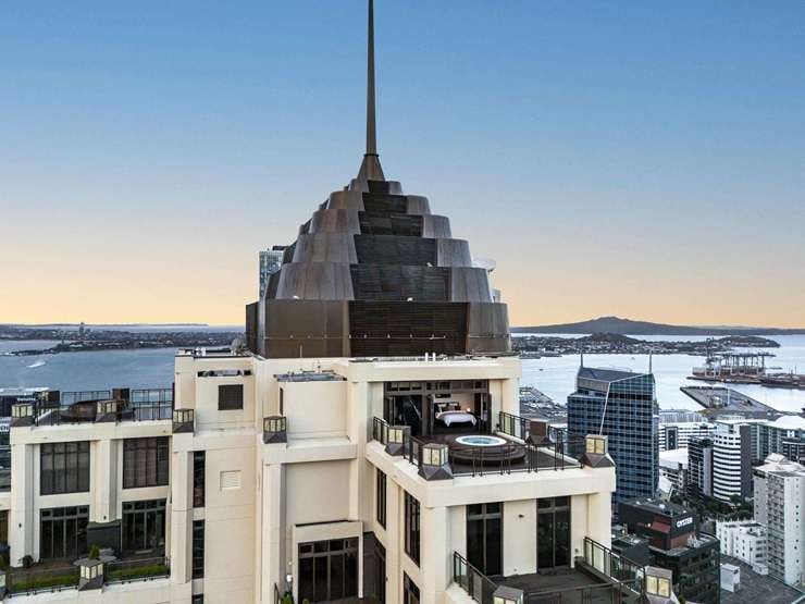 The penthouse at 3801/1 Courthouse Lane, in Auckland, has been relisted with a different agency. Photo / Supplied