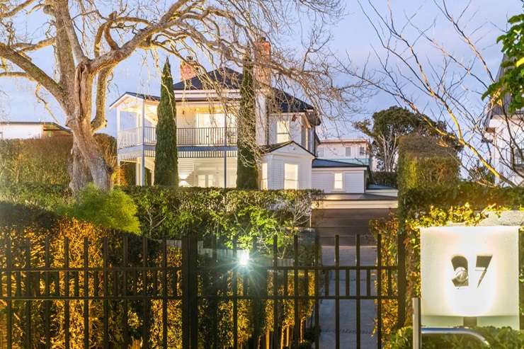A six-bedroom Edwardian mansion on Sentinel Road, in Auckland’s Herne Bay, sold to expats for $8.3m in May. Photo / Supplied