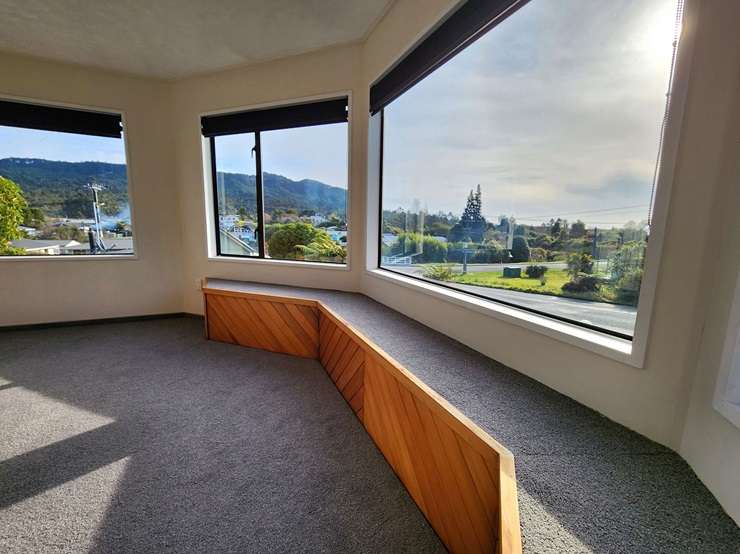 The three-bedroom dome-shaped house at 27 Pitt Street, in Runanga, Greymouth, sits on a 1012sqm section. Photo / Supplied