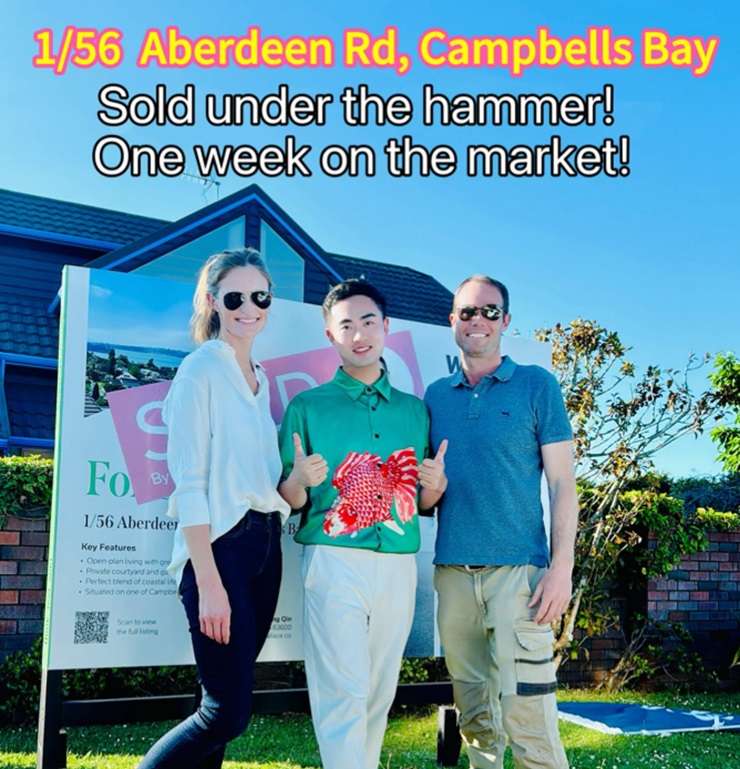 Wallace Real Estate agent and North Shore sales director Ming Qin: