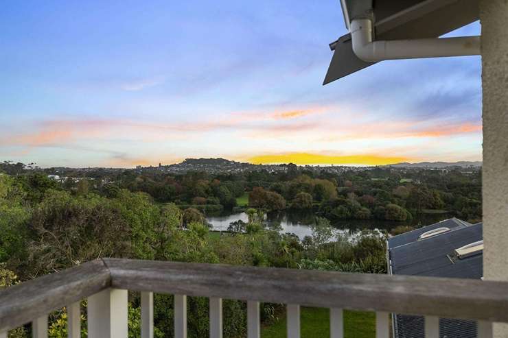 Lynette Forday’s six-bedroom home at 14 West View Road, in Auckland’s Westmere, overlooks Western Springs Park. Photo / Supplied