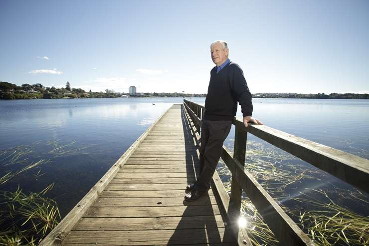 The waterfront home on Lake Pupuke sold for $4.705m - the highest sale at Harcourts Cooper & Co’s mega auction. Photo / Supplied