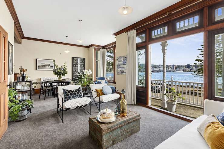 A four-bedroom, three-storey villa for sale at 37 Upper Watt Street, in Wadestown, Wellington. The property, on the market for the first time in 20 years, has a 2021 RV of $3.7m. Photo / Supplied