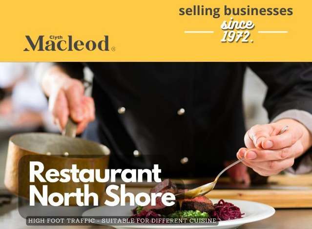 Be your own Boss! Licensed Food Premise North Shore - (CML 11180)