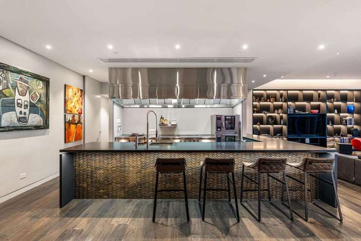 Stefan and Leslie Preston are shifting to Otago and are selling their spacious three-bedroom apartment at P03/141 Pakenham Street West, in Auckland's Wynyard Quarter. Photo / Supplied