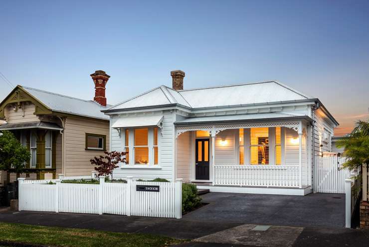 white villa with picket fence 60 Sussex street Grey Lynn