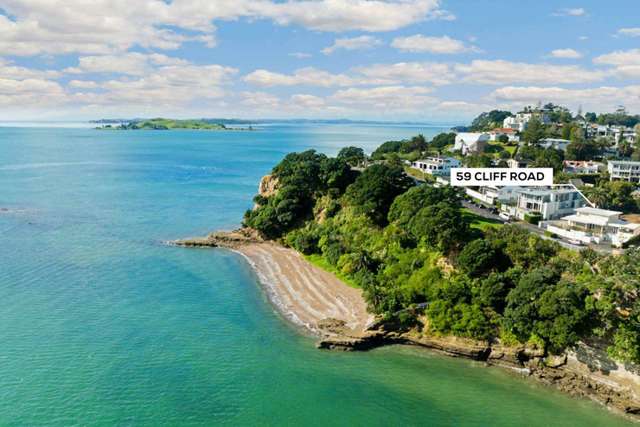 Multi-million-dollar cliff-top home: Naked sunbathers make surprise appearance in listing photo