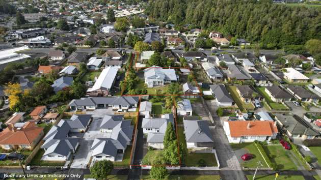 An aerial view of Auckland housing