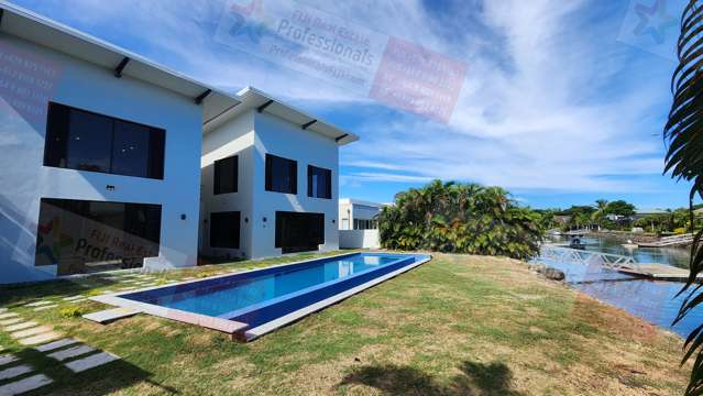 BRAND NEW CONSTRUCTION -- Mega money-making interconnected luxury villa on Fiji's Denarau Island!