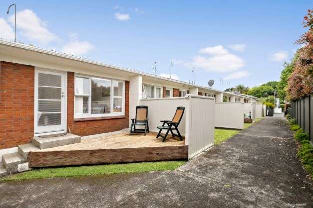 Drone view of 36 Bellevue Road in Mount Eden, Auckland