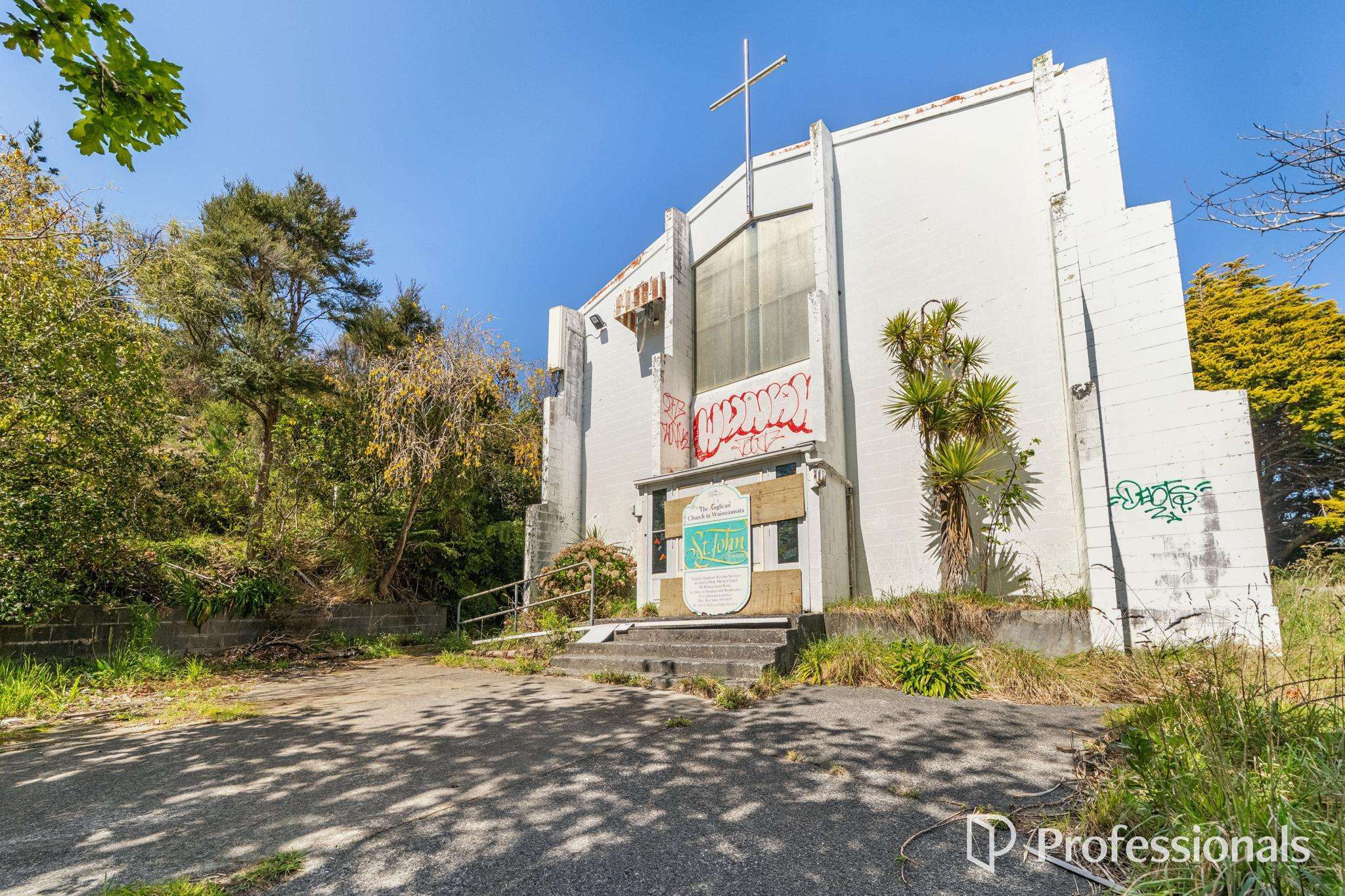 Ransacked and spray-painted: Forgotten church targeted by vandals hits the market