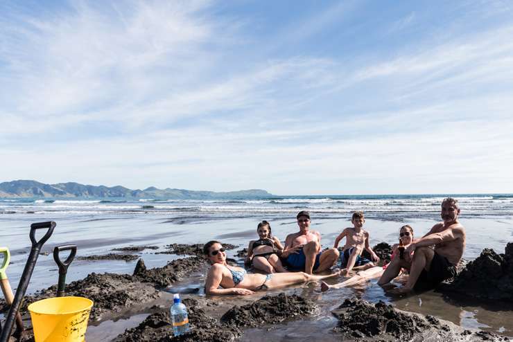 Surfers on the beach