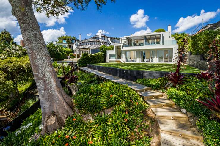 A two-level penthouse apartment at 8/464 Remuera Road, in Remuera, Auckland, has a 12-car garage. Photo / Supplied