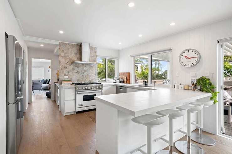 Ray White agent Jayne Kiely is taking her bach at 416 Rangi Avenue, in Whangamata, to auction. Photo / Supplied