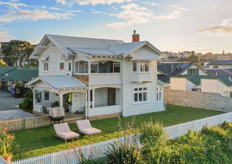 The 1990s-era pad at 5 Weston Street, in Moturoa, New Plymouth, goes to auction later this month. It is known as the 