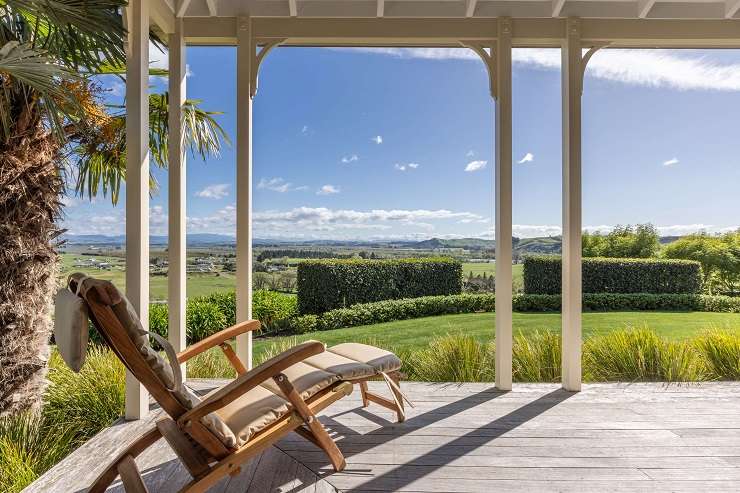 The four-bedroom, three-bathroom Hawke's Bay villa, known as The Manse, has been run as a five-star lodge for the last decade. Photo / Supplied