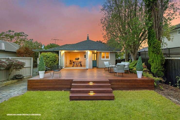 A 1950s classic brick house on Wai-iti Terrace, in Fendalton, saw more people through its first weekend of open homes than most houses see during an entire auction campaign. Photo / Supplied