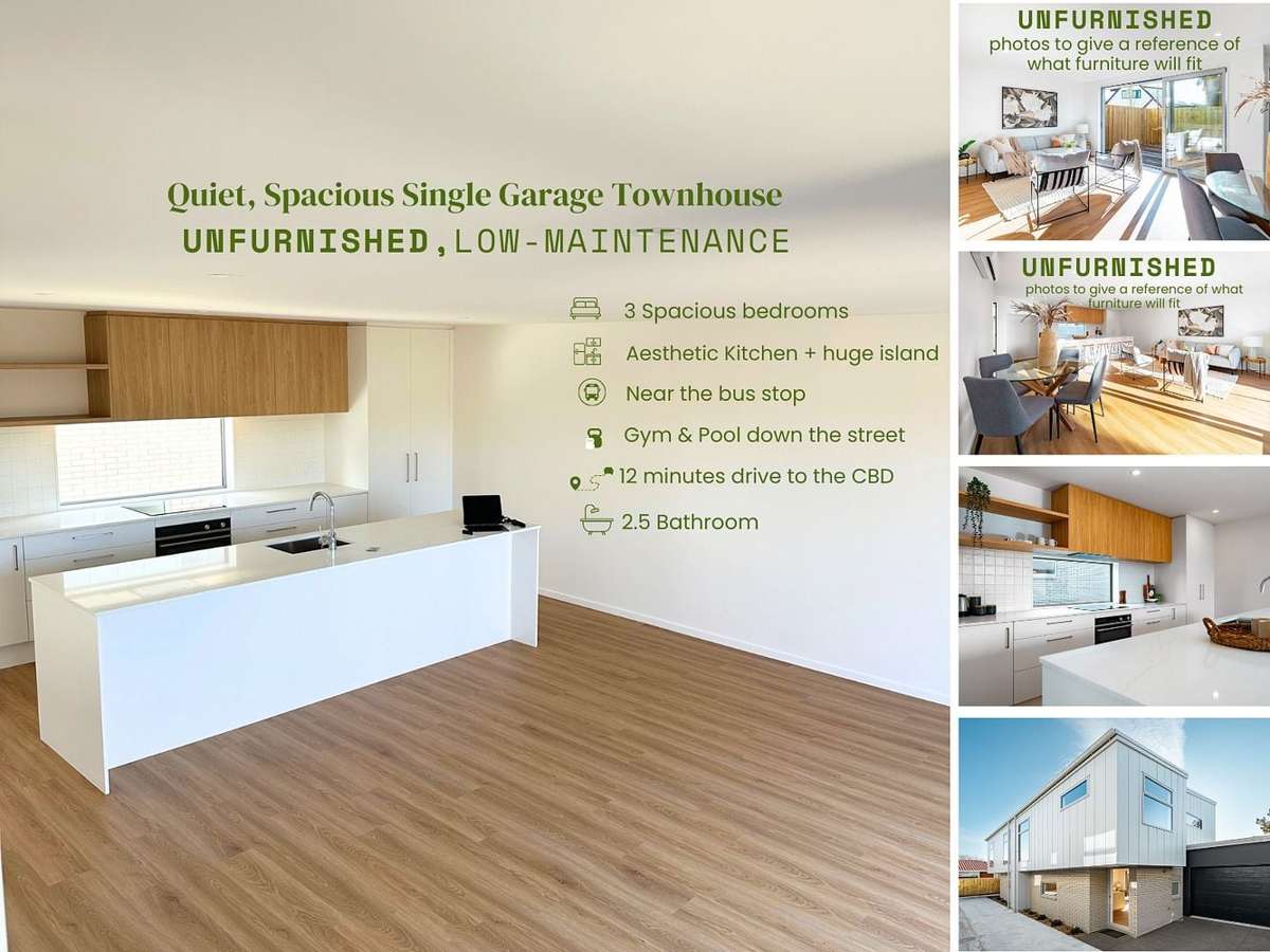 Spacious Unfurnished 3bd Townhouse + Garage 1