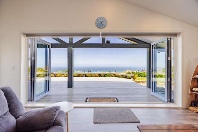 Modern coastal retreat with panoramic views