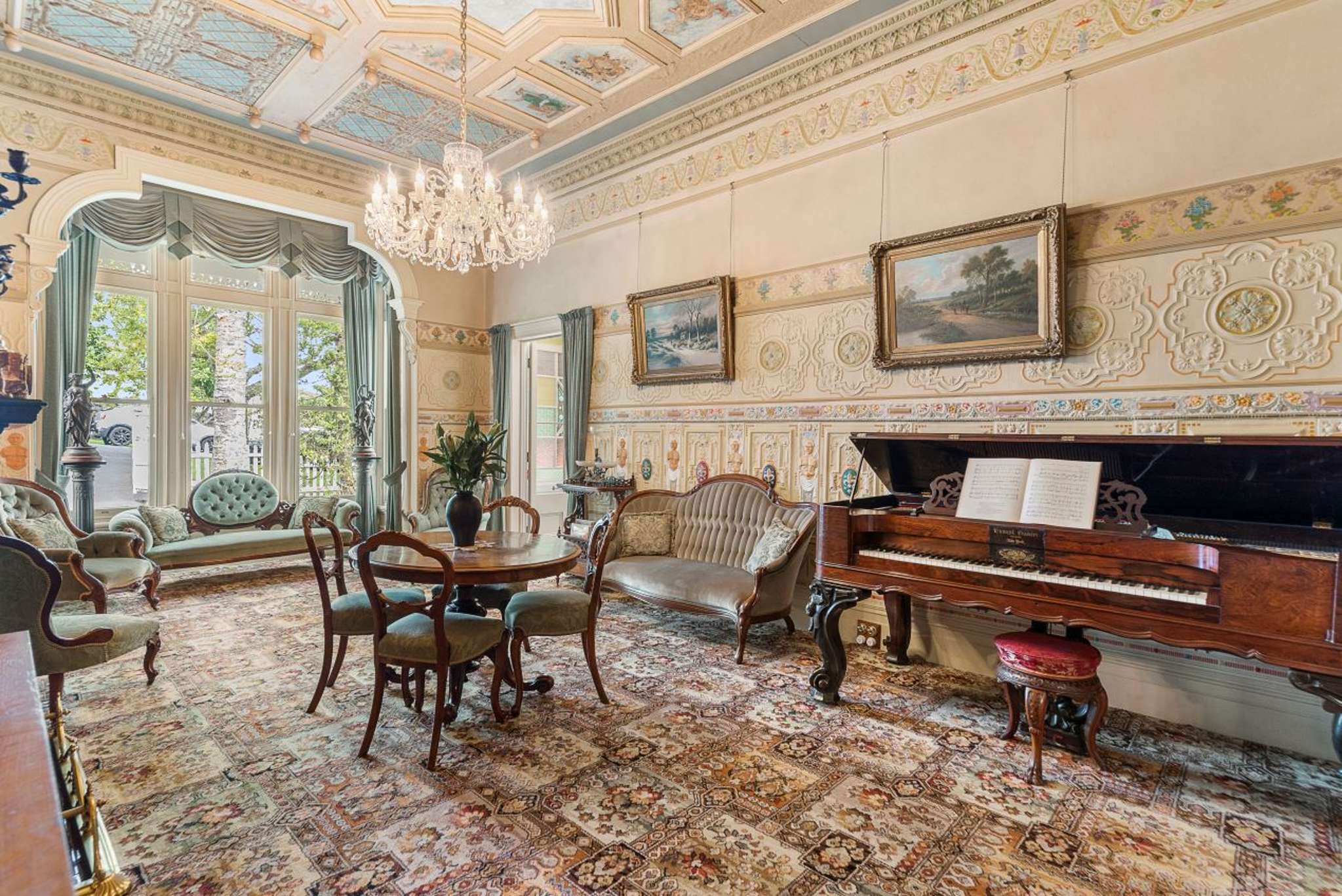 The Mt Eden villa with a Sistine Chapel ceiling, period wallpaper and an Italian-style garden