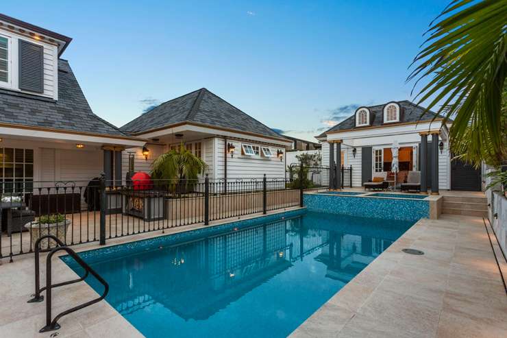 9 Karori Crescent, in Orakei, Auckland, has a touch of Hollywood glamour. The six-bedroom, six-bathroom mansion is for sale by negotiation. Photo / Supplied