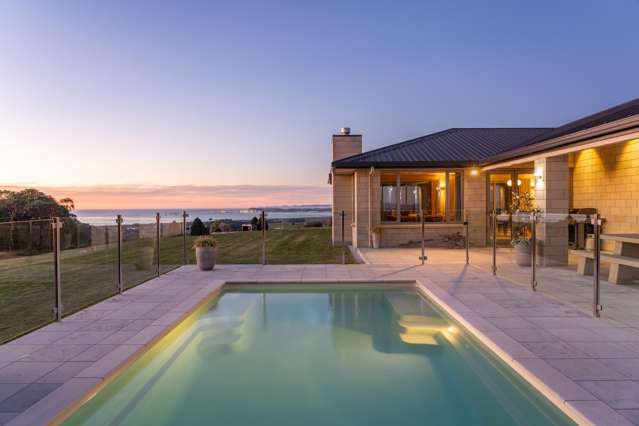 A private, elevated position with sea views