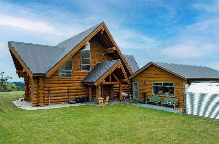 A passive house designed by Barefoot Architecture is for sale at 123 Valley Road, in Waimauku, Rodney. Photo / Supplied