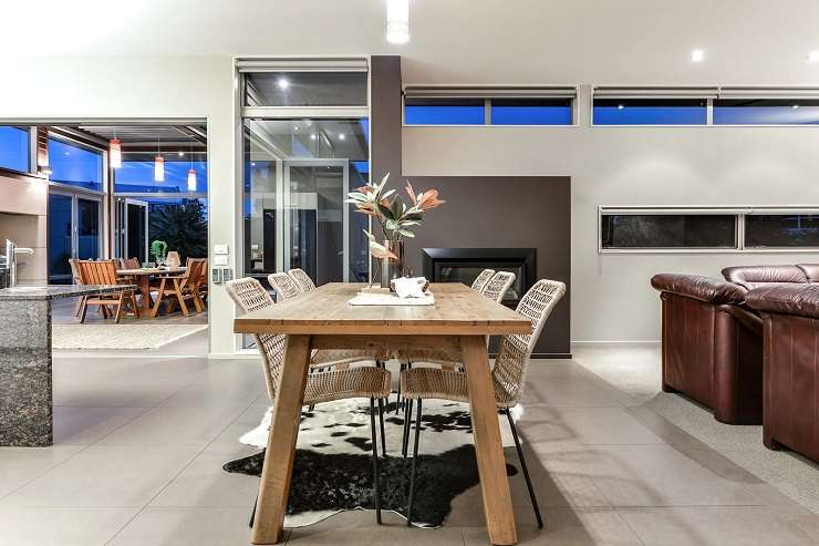 The expansive home at 3 Peninsula Point, in Huntington, is wheelchair friendly. Photo / Supplied