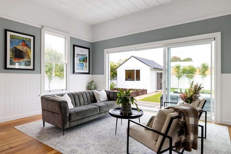 A stunning three-bedroom villa at 114 Victoria Street, in Cambridge, is back on the market for sale. Photo / Supplied