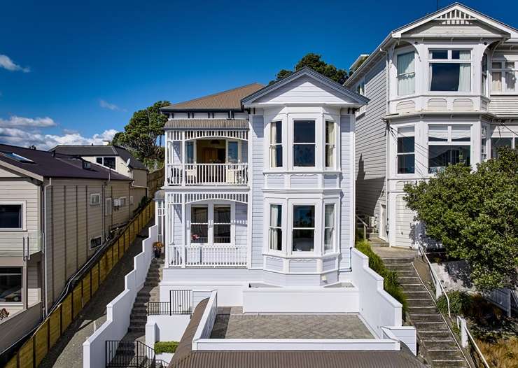 The luxury home on Hay Street, in Oriental Bay, Wellington, attracted interest from overseas buyers. Photo / Supplied Photo / Supplied