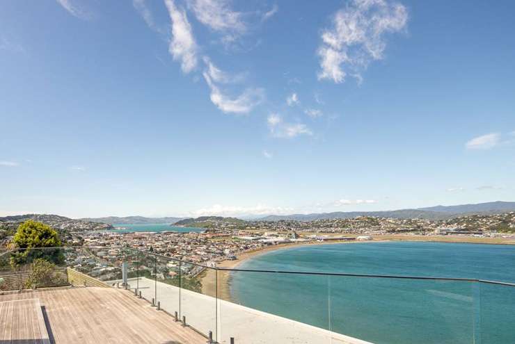 The four-bedroom home at 25 View Road, in Houghton Bay, Wellington, is for sale by way of tender. Photo / Supplied