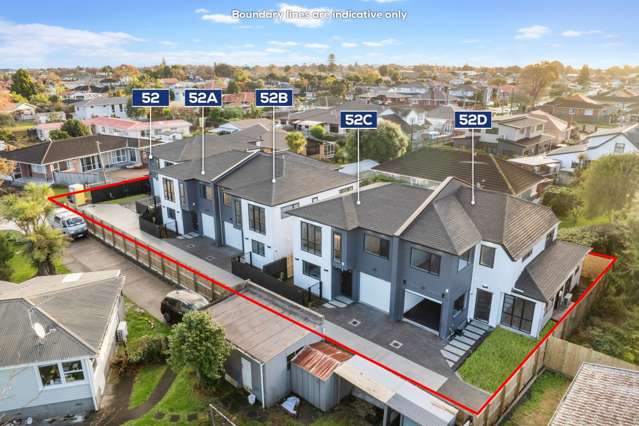 South Auckland developer puts five new homes on the market