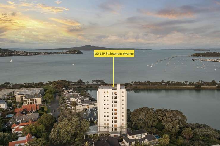 The three-bedroom penthouse at 119 St Stephens Avenue, in Parnell, Auckland, was snapped up at the end of last year. Photo / Supplied