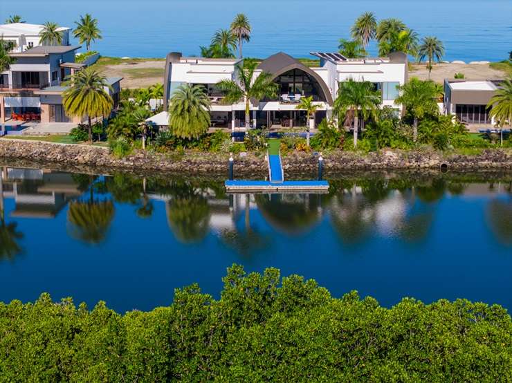 Todd and Jackie Scott have put their luxury home on Naisoso Island on the market for sale. Photo / Supplied