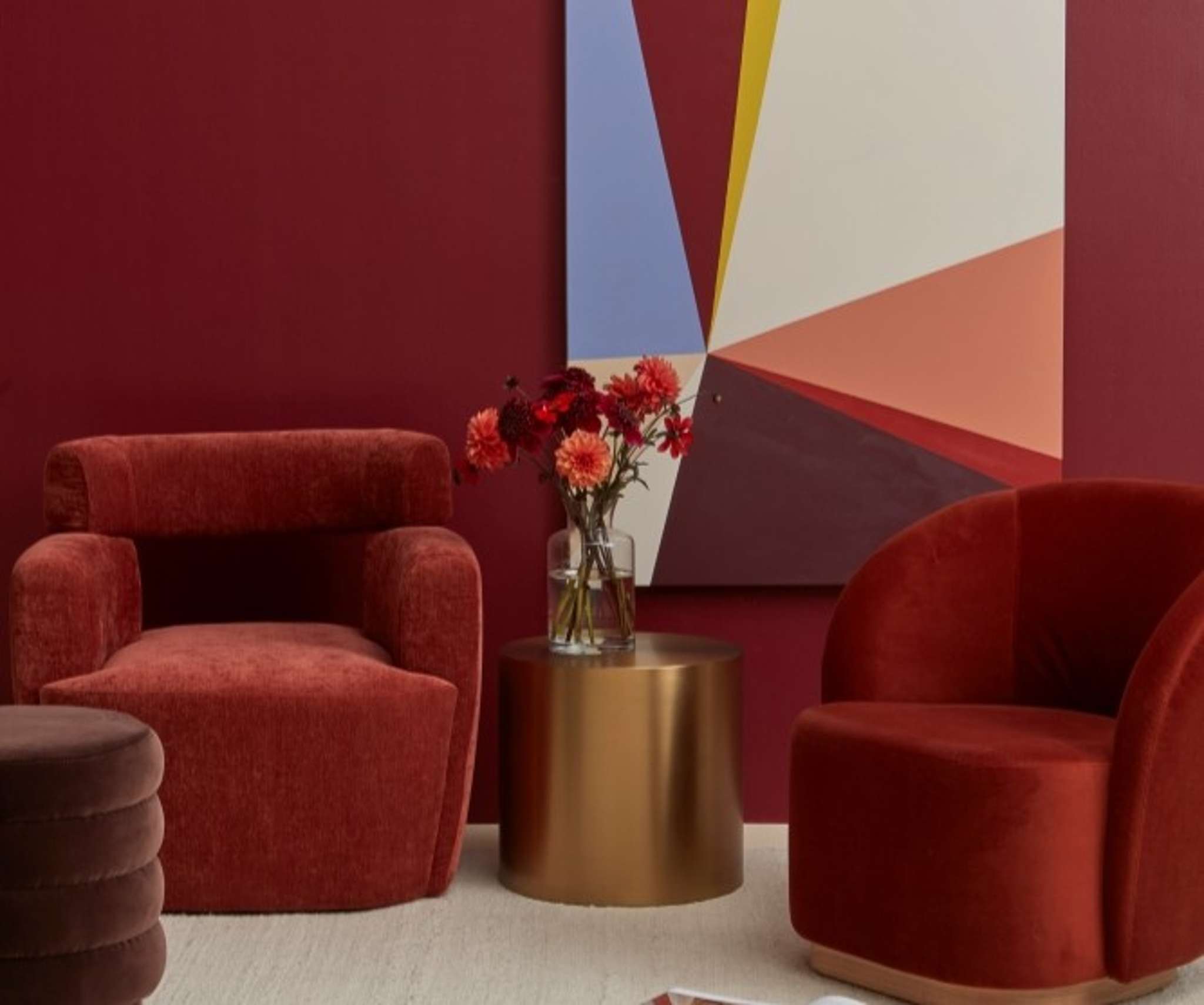 Added opulence: Red morphs into brown