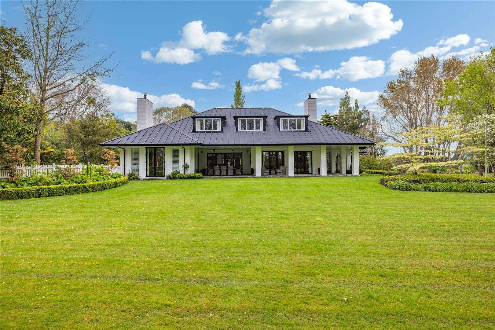 The expansive home at 8 Wood Lane, in Fendalton, now has an asking price of $9.75m. Photo / Supplied