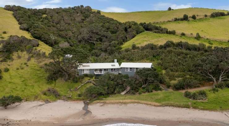 Awana Beach House, on Great Barrier Island, is typical of the high-end coastal homes that have recently hit the market. Photo / Supplied