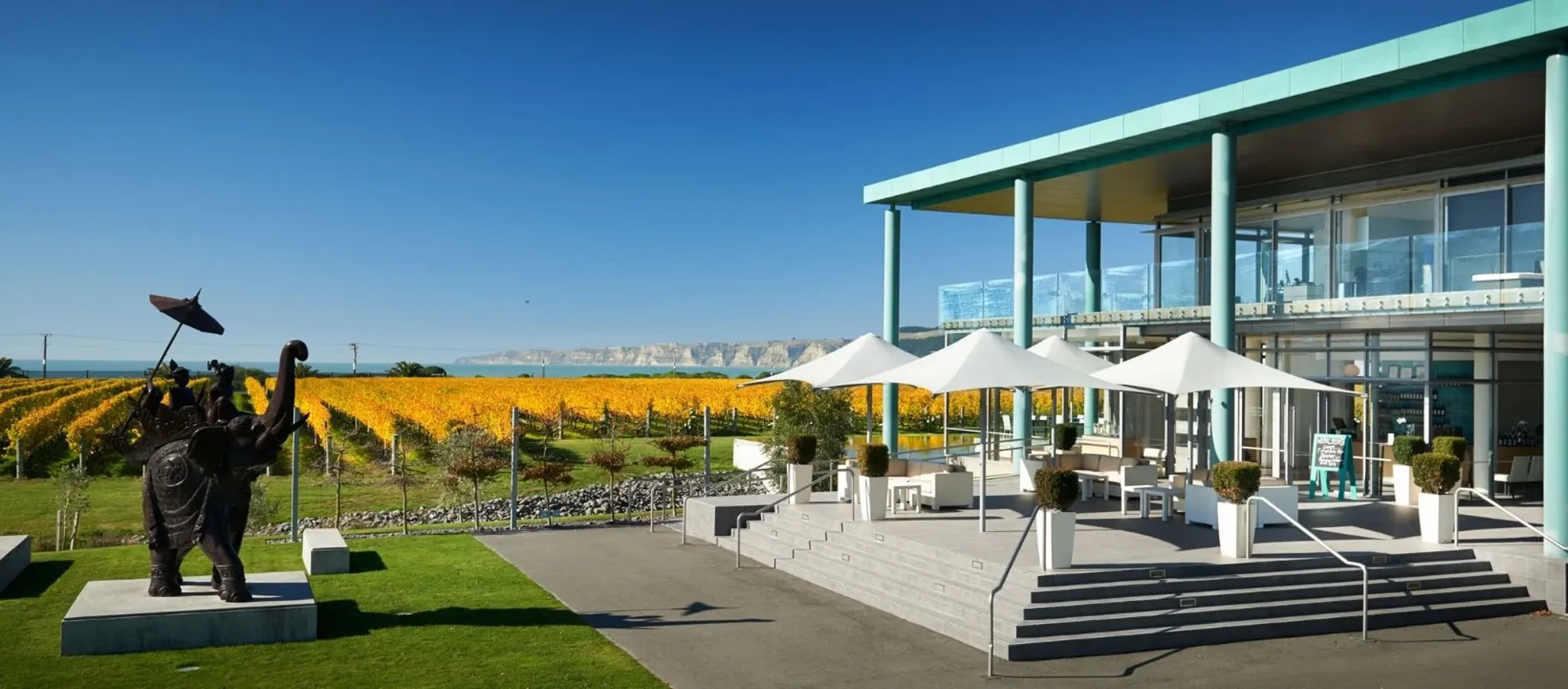Elephant Hill: architectural and viticultural landmark