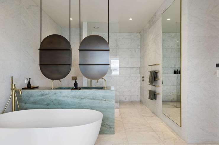 Developer Simon Dunlop is selling his four-bedroom new-build villa at 15 Hamilton Road, in Auckland's Herne Bay. Photo / Supplied