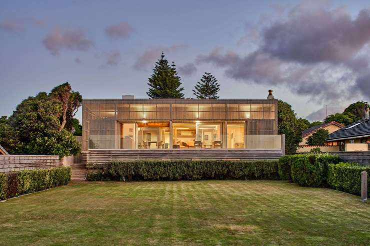 The three-bedroom, one-bathroom home on Frederick Street, in Avalon, is missing external and internal walls. Photo / Supplied