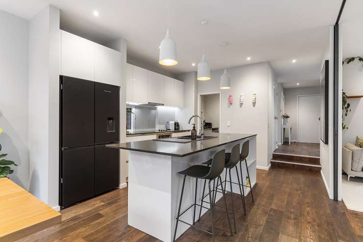 The three-bedroom townhouse at 26A Newell Street that came last in the third season of the block is back on the market.  Photo / Supplied