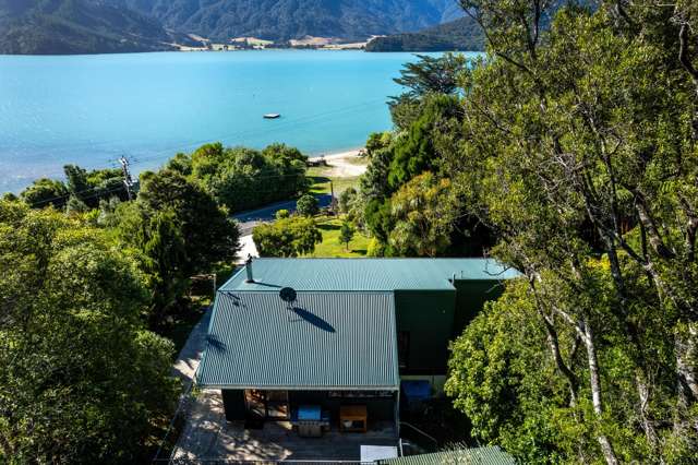 Seaviews, Golden Beach and lush Native Bush.