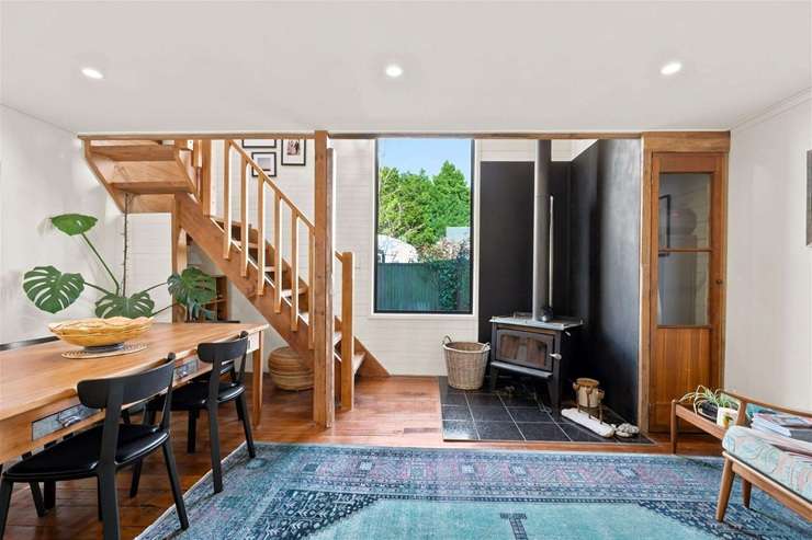 A two-bedroom converted chapel at 441 Main Road, in Riwaka, Motueka, has attracted serious attention since hitting the market at the end of last month. Photo / Supplied